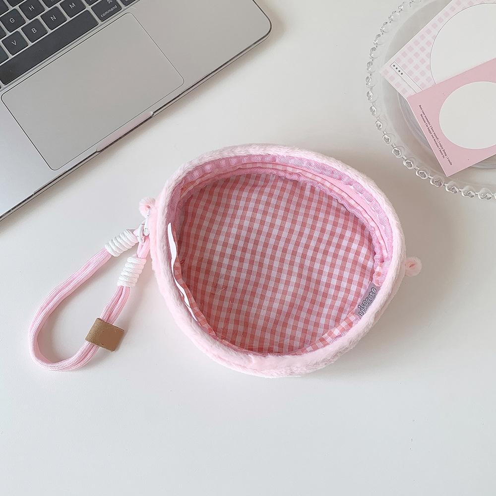 

Transparent Pvc Bag Transparent Cartoon Ita Bag Children S Storage Pouch Cartoon Plush Doll Storage Bag For Outings Travel розовый