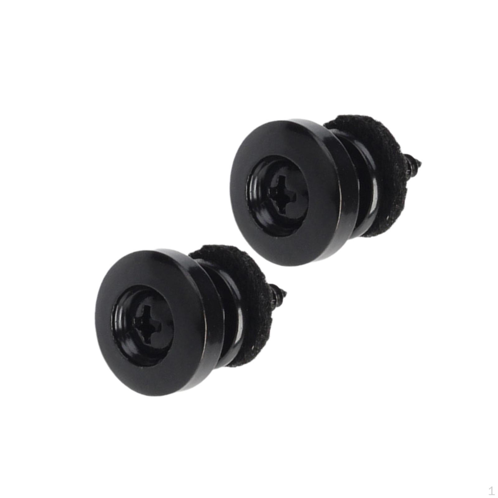 

2 шт. гитарный ремень замки кнопка хвост гвоздь струны пряжка конец колок для C чёрный