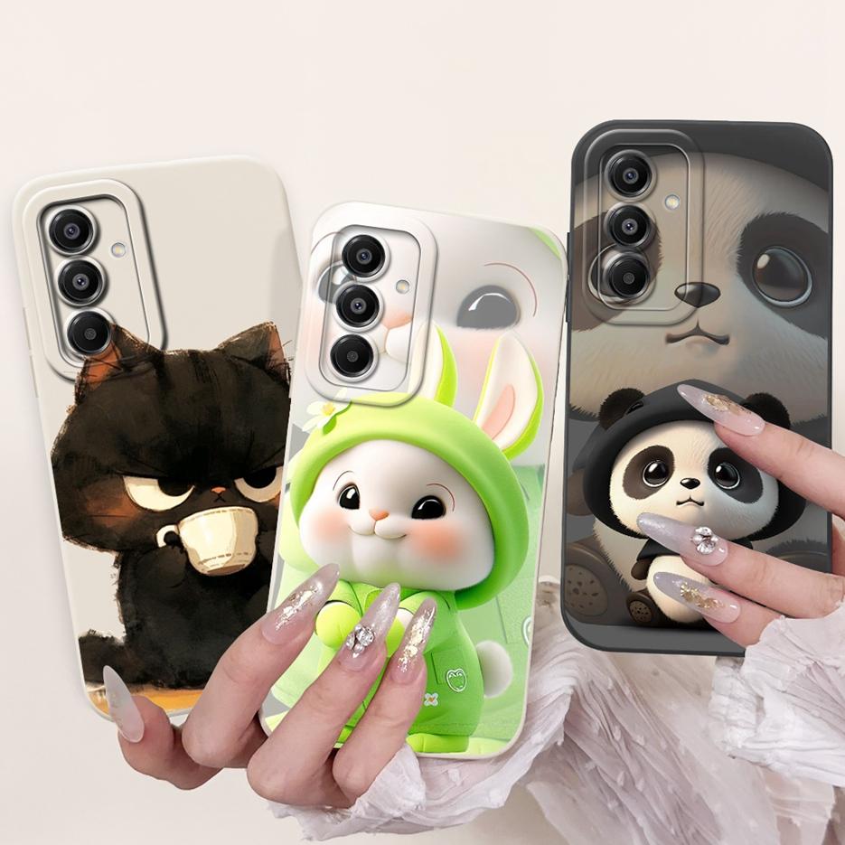 Für Samsung Galaxy A17 5G Hülle SM-A716B Süßes Kaninchen Cartoon Cover Weiche TPU Handyhülle Für Samsung A17 A 17 GalaxyA17 5G Fundas