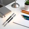 2 Pcs Useful Stainless Steel Dual Head Pencil Extender Holder Double-Headed Pencil Stationery Accessories for Stationery Desk Supplies,for School