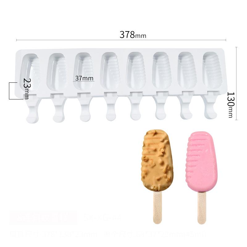 Silicone Ice Cream Mold DIY Homemade Popsicle Moulds Freezer 4 Cell Small Size Ice Cube Tray Popsicle Barrel Makers Baking Tools