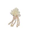 Available Crystal Flower Cluster Hairpin with Tassels - DIY Handmade Jewelry Accessories.