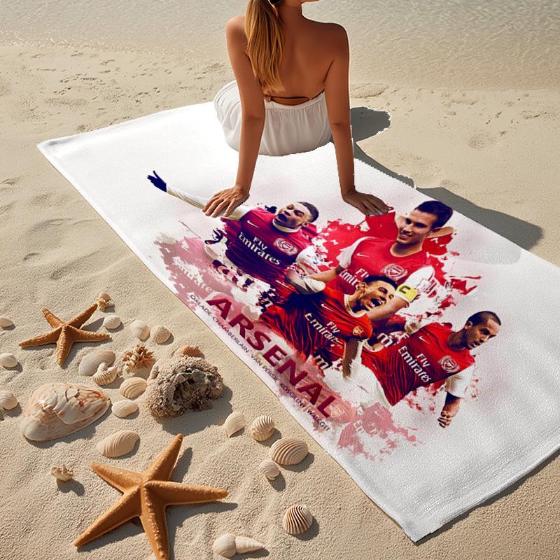 1PC Arsenal Celebration Moment Beach Towel - Soft, Absorbent Microfiber, Lightweight, Ideal for The Beach, Parties, Travel, Camping fan gifts