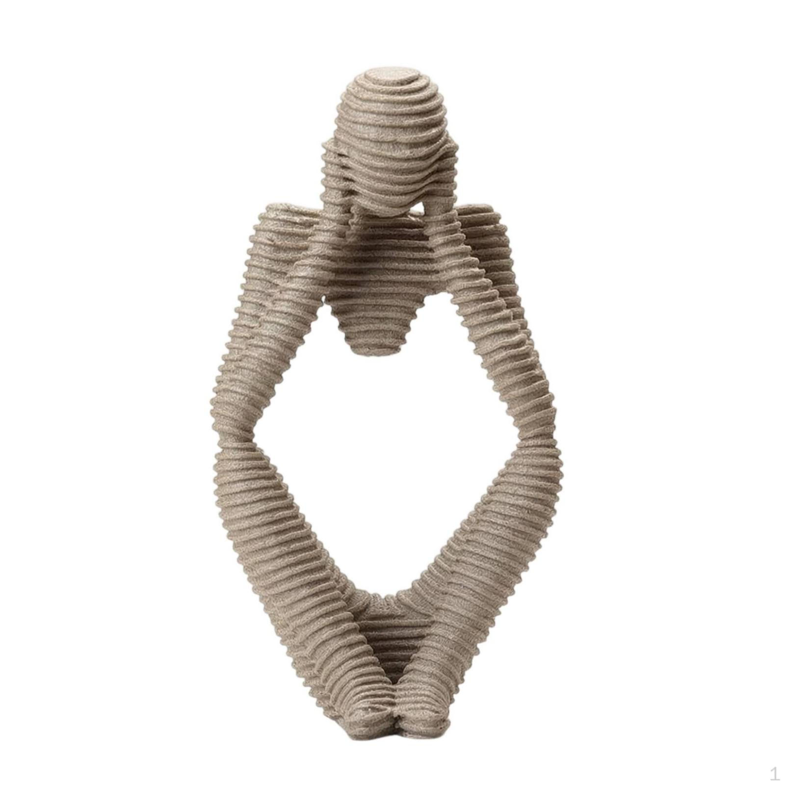 Abstract Human Statue Textured MineralTextured figurineLike Tabletop Decorative Figurine
