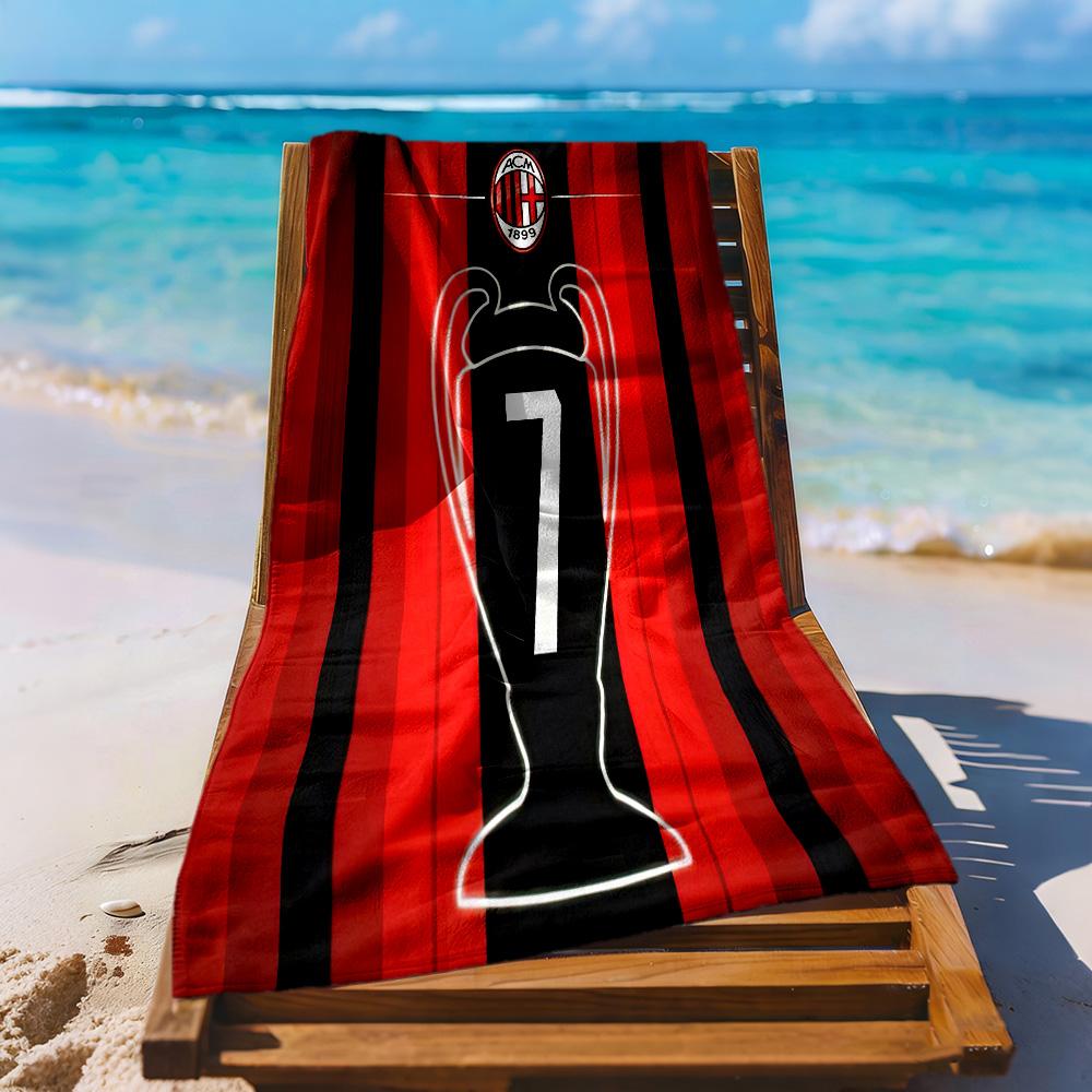 AC Mailand Strandtuch Superweiche Mikrofaser Schnelltrocknendes Gewebe Bequem Leicht Geeignet Für Schwimmen Fitnessstudio Camping Yoga Urlaub