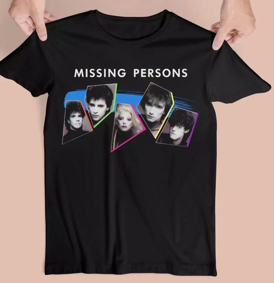 Missing Persons Band For Fans Unisex Black T-shirt L
