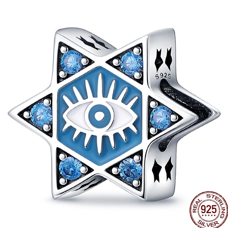 Copper Devil'S Eye Fatima Hand Charms Beads Tarot Cards Pendant Fit Original Bracelet Women Diy Jewelry Accessories