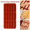 15 Hole Dessert Cake Mold Silicone Ice Cream Mold Durable Finger Biscuit Mould  Home Baking Tools