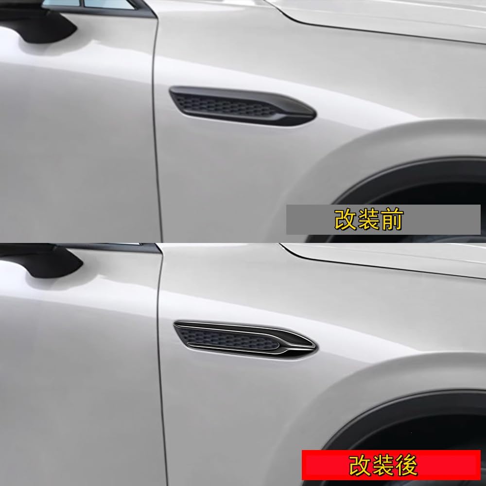 OKAYOHINN ABS Resin Fender Garnish Side Fender Cover Side Door Side Marker Trim for New Mazda CX 80KL 2024 2-Piece CX-80 (October Onwards) [Piano