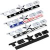 1pcs X Chrome Silver Black ABS TEXAS EDITION EMBLEM BADGE