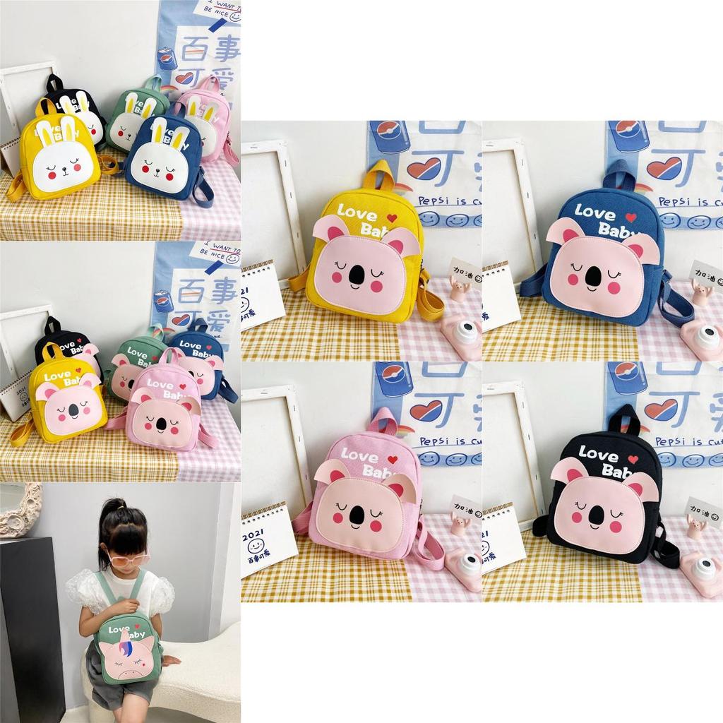 Stylish Breathable Durable Cartoon Animal Canvas Backpack For Toddlers