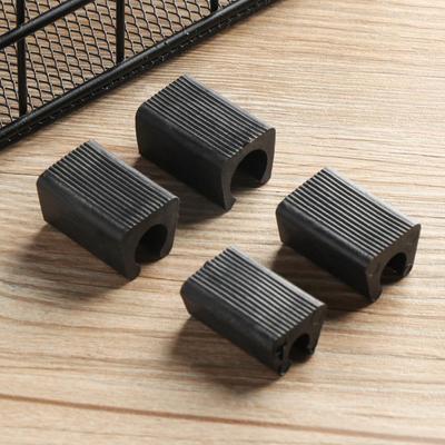 10Pcs Chair Leg Pad U Shaped Non-slip Pipe Clamp Invisible Plastic Anti-front Tilt Damper Floor Protector Furniture Hardware