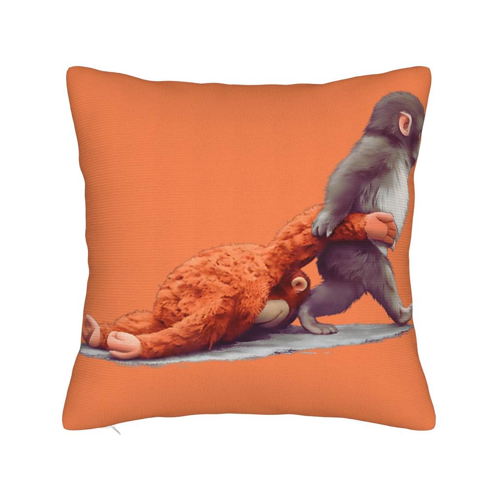Punch Monkey Pillow Cover Soft Cushion Cover Morden Pillow Case For Wedding Party Home Decor