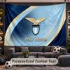 Lazio FC Personalized Tapestry Support Custom Name, Wall Art Home Decoration