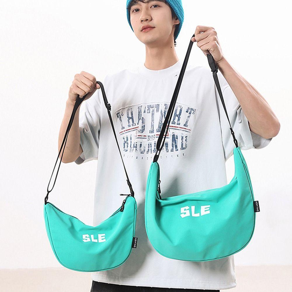 

Streetwear Japanese Style Dumpling Bag Multi-Functional Casual Chest Pack Crossbody Bag Unisex S зелений