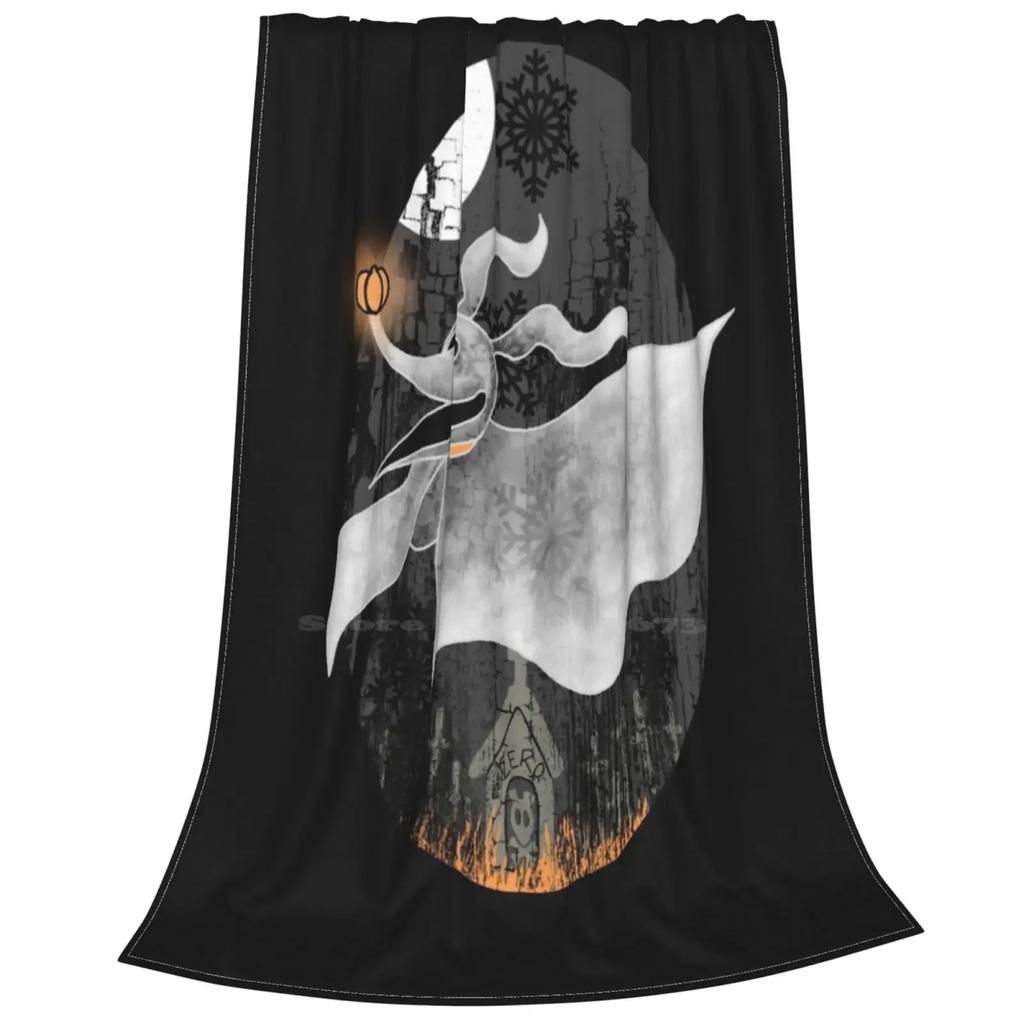 Zero The Hero All Sizes Soft Cover Blanket Home Decor Bedding Nightmare Before Christmas Zero Halloween Dog Jack Macabre Horror