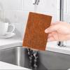 AD23-32Pcs Natural Coconut Pan Brush Palm Fiber Eco-Friendly Sponge For Kitchen Dishes Cleaning