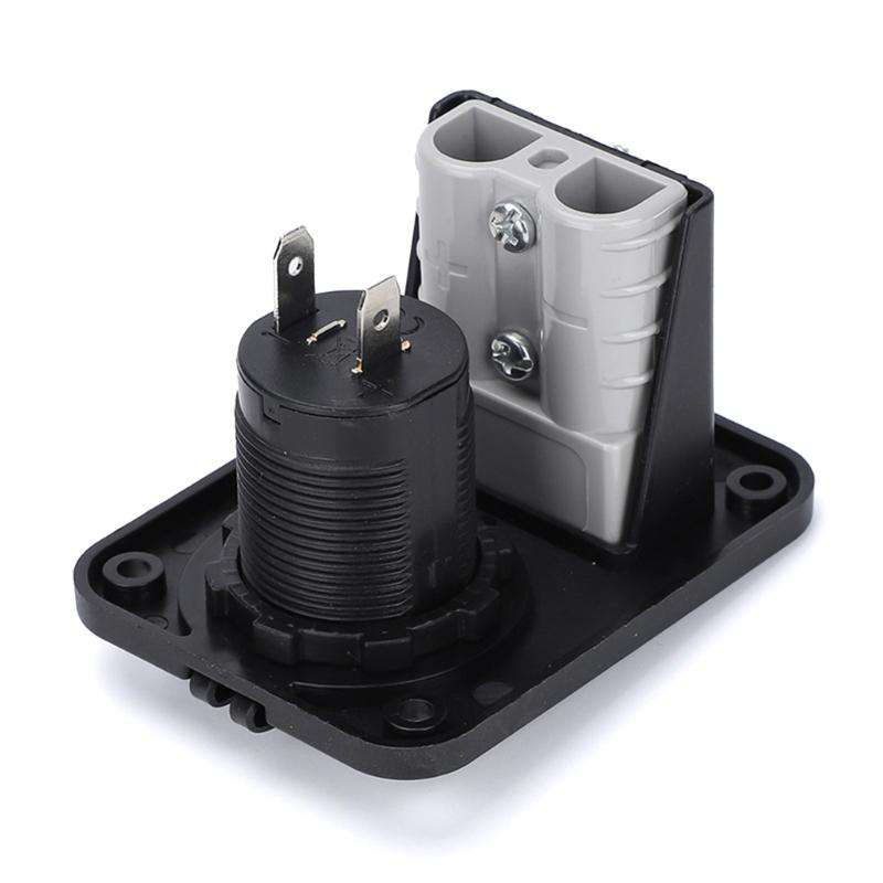 Flexible Installation 50A Suitable Adapter to Cigarettes Lighter & USB Socket ABS for Easy Setups in VehiclE