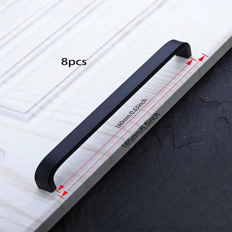 10pcs Arch Style Polished Metal Handles Solid Aluminum Alloy Cabinet Door Drawer Pulls Modern Simple for Furniture Hardware