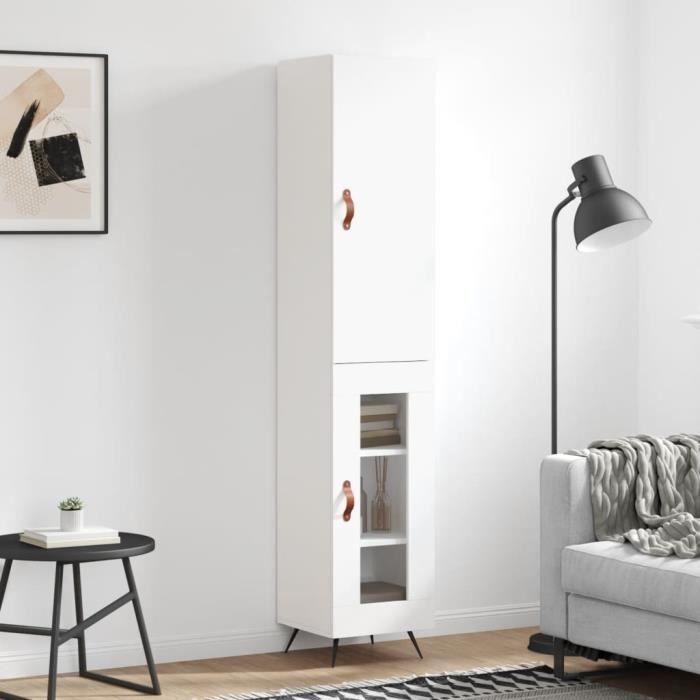 VidaXL Highboard White 34.5x34x180 Cm Engineered Wood 3199017