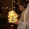 Cartoon Rabbit Lanterns Glowing Lantern DIY Material Package Mid-Autumn Festival Lantern Gifts
