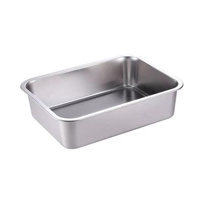 ZISIZ Stainless Steel Rectangular Serving Tray
