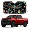 Universal Front Windshield Aluminum Foil Sunshade - Easy Installation & Storage