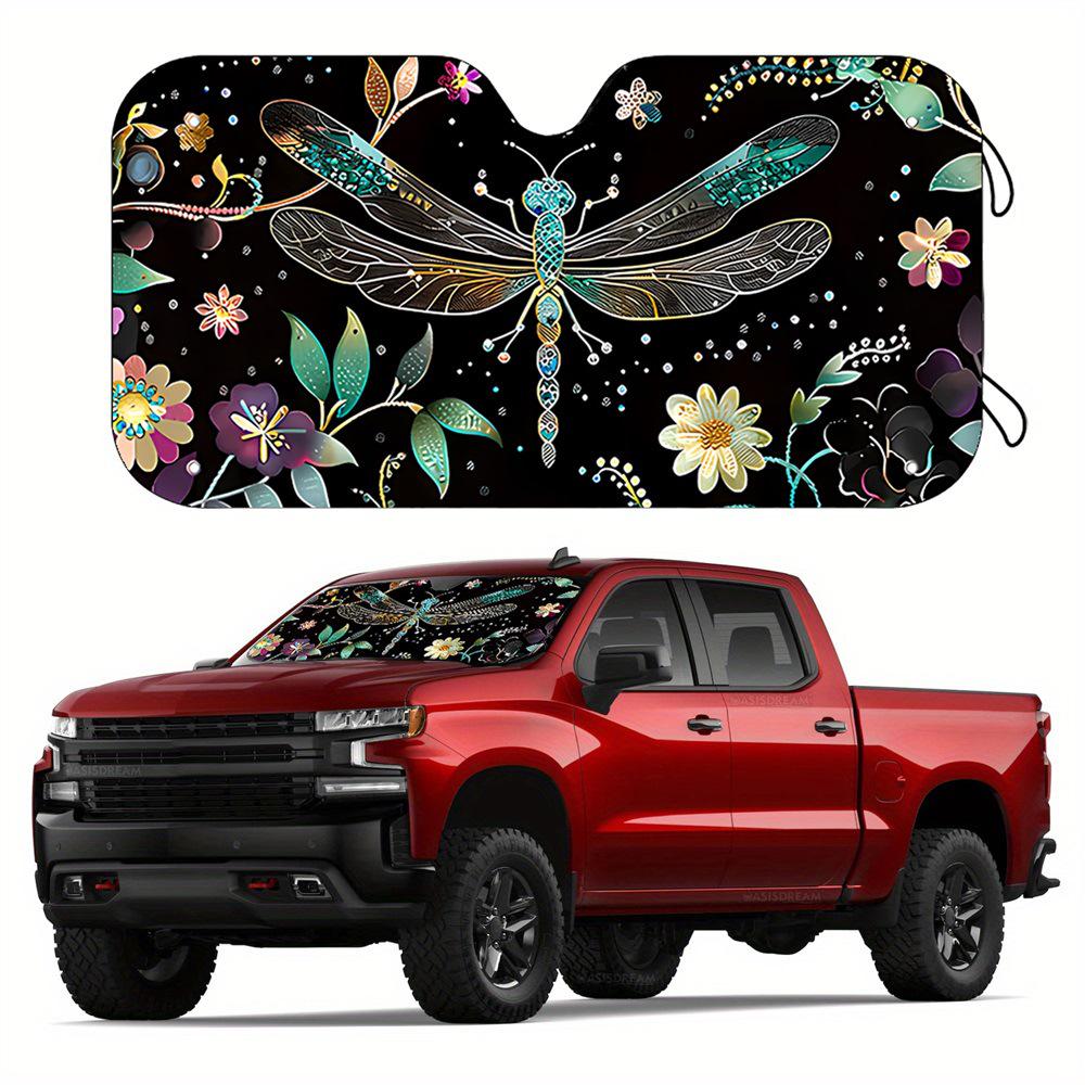 Universal Front Windshield Aluminum Foil Sunshade - Easy Installation & Storage