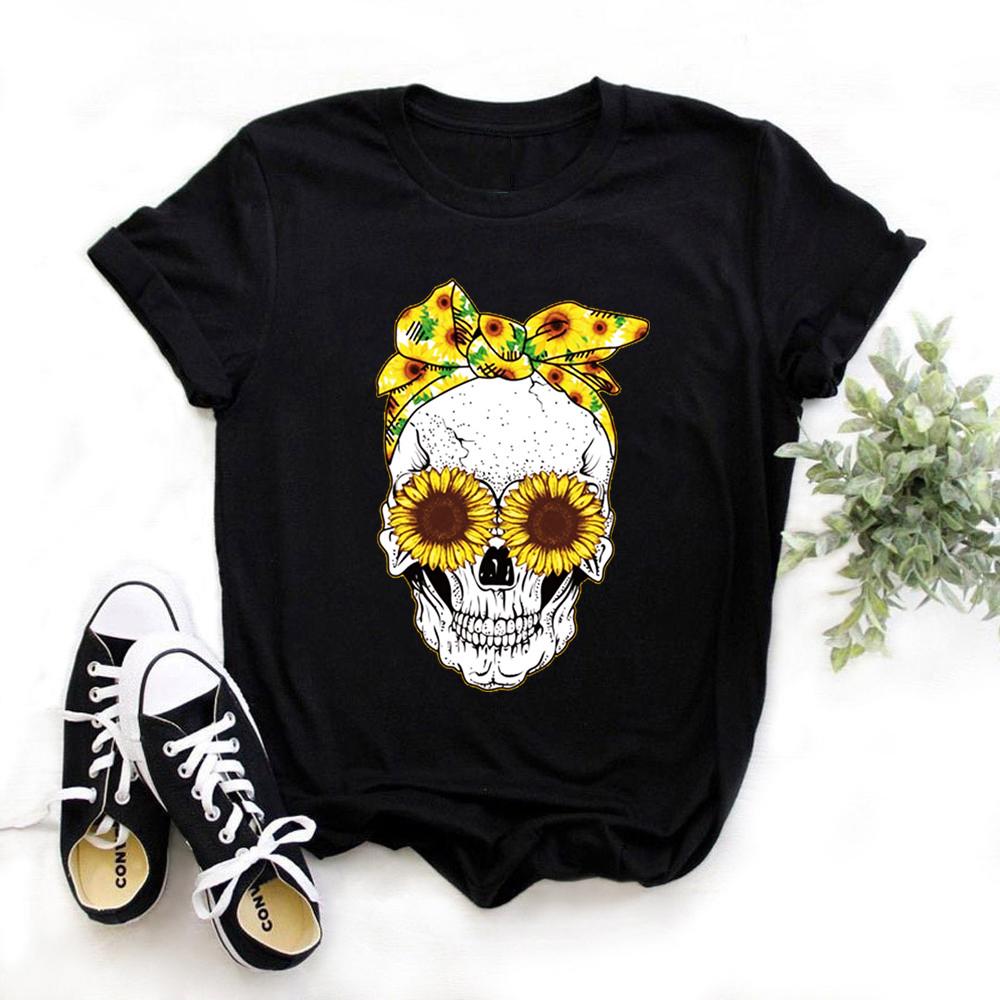 Women Crown Funny Print T Shirt Fashion Summer O Neck 90S Clothes Girl Casual