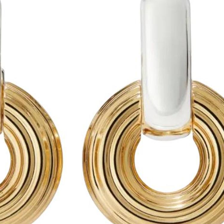 Tory Burch Doornocker Brand Logo Brass Earrings Women earrings Gold 164604700