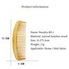 bamboo anti-static comb anti-static curly hair suitable for smooth massage home salon use Special for real hair wigs