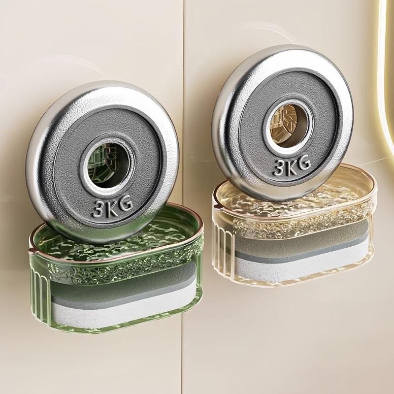 Light Luxury Butterfly Suction Cup Soap Box Shelf Wall-mounted Draining Sponge Soap Box for Home Bathroom Without Drilling
