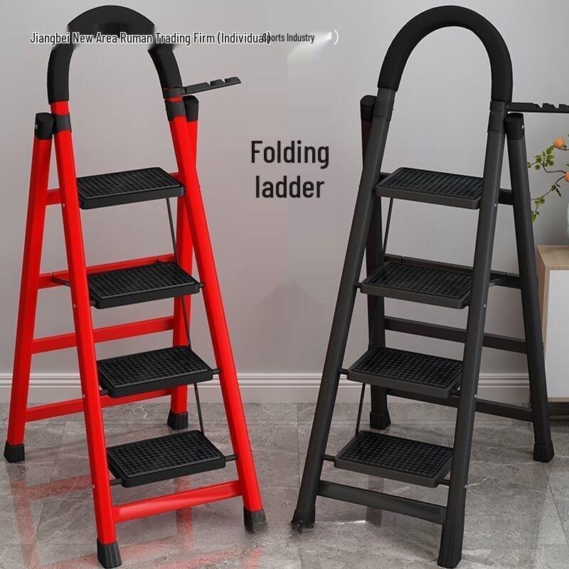 Fengrong Multi-Functional Telescopic A-Frame Step Ladder (Carbon Steel)