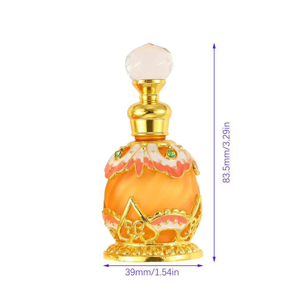 1PC 5/7/10/12/15/25/30/40ml Refillable Empty Perfume Bottles Crystal Glass Essential Oil Bottle Home Decor Wedding Party Gift