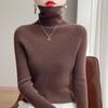 Sweater women's autumn and winter new first-line ready-to-wear pile-neck knitted sweater slim-fitting and thin inner long-sleeved turtleneck