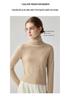 Women's Cashmere High-Neck Loose Pullover Knit Sweater