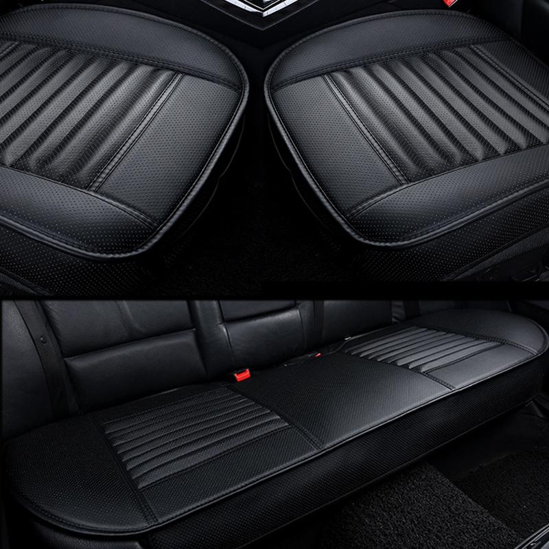 SEAMETAL Leather Seat Covers Car Cushion Four Seasons Automobiles Seat Cover Universal Pad Mats Protector for Car Seat