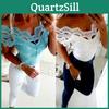 Hochwertige Damen Kurzarm Spitzen T-Shirts für mühelosen Sommerstil
