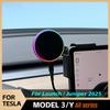 Car Phone Mount Holder 15W and 25W Qi2.2 Magnetic Wireless Charger Compatible with  for Tesla Model Y 3
