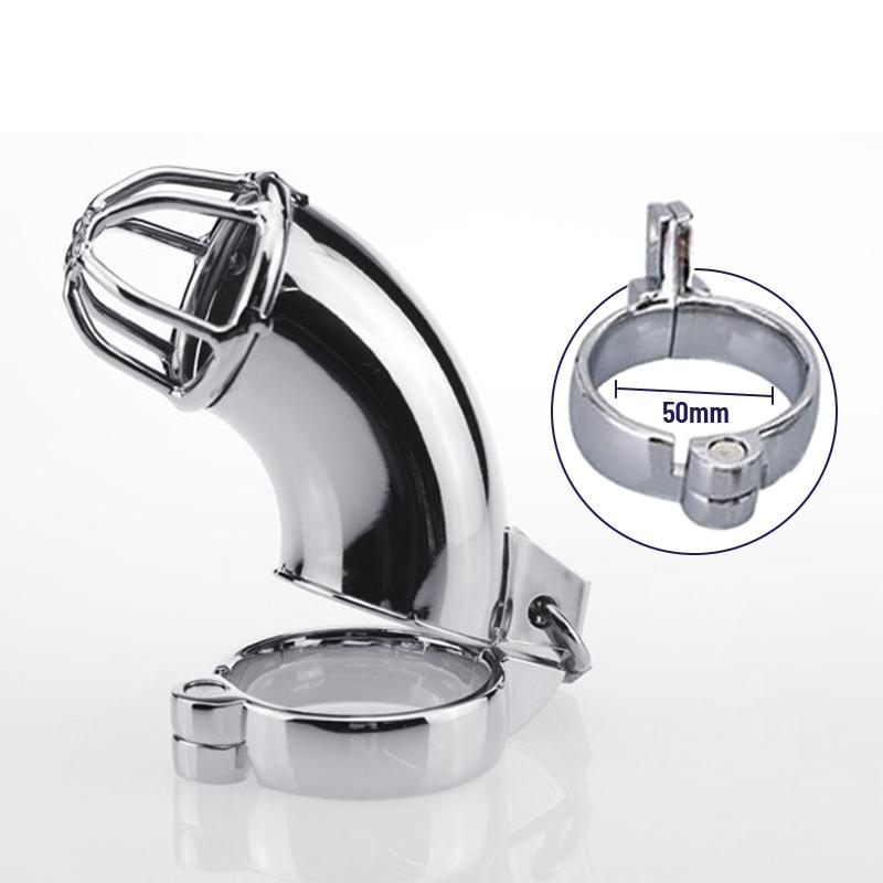 BDSM Sex Toys Men Stainless Steel Metal Urethra Chastity Lock Penis Bondage Adult Chastity Cage Cock Restriction Abstainer Toy
