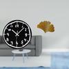 Modern Minimalist Acrylic Wall Clock with Wrought Iron Ginkgo Leaves Art Sculpture Silent Decorative