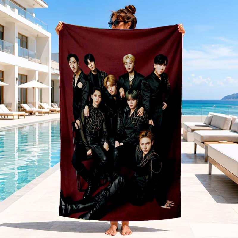 K-pop Stars In Urban Vibes Beach Towel, Microfiber Beach Towel, Perfect For Pool, Beach, Travel, Home Decor Beach Party Fan gifts