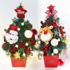 1Pcs Tabletop Christmas Tree with Bright LED Lights Home Decoration Accessories Stylish Holiday Present for Men Women
