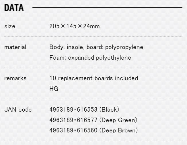 Meiho Free Board Case 3010A 205 X 145 X 24mm Spoon Black (6553)