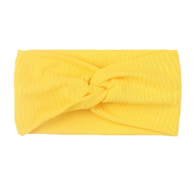 Korsad Yoga Huvudband Dam Ren Färg Håraccessoarer Elastisk Bomullstråd Hårband Bred Kant Trendiga Håraccessoarer