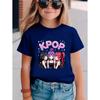 Kpop Cartoon Print Grafik Kinder T-Shirts Lustiges Geschenk für Fans Harajuku T-Shirts Sommer Oberteile Kurzarm Oberteile Kinderbekleidung