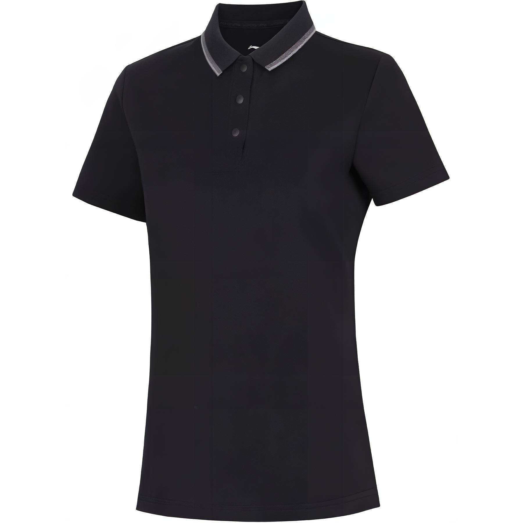 

Li Ning Group Purchase Series Однотонная дышащая универсальная повседневная спортивная рубашка-поло для женщин, топы Legendary-Blue APLU192-9 S