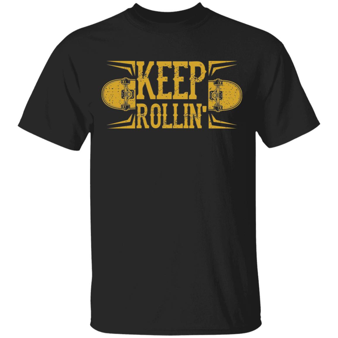 Keep Rollin Skateboarding Skateboard Youth T-Shirt S