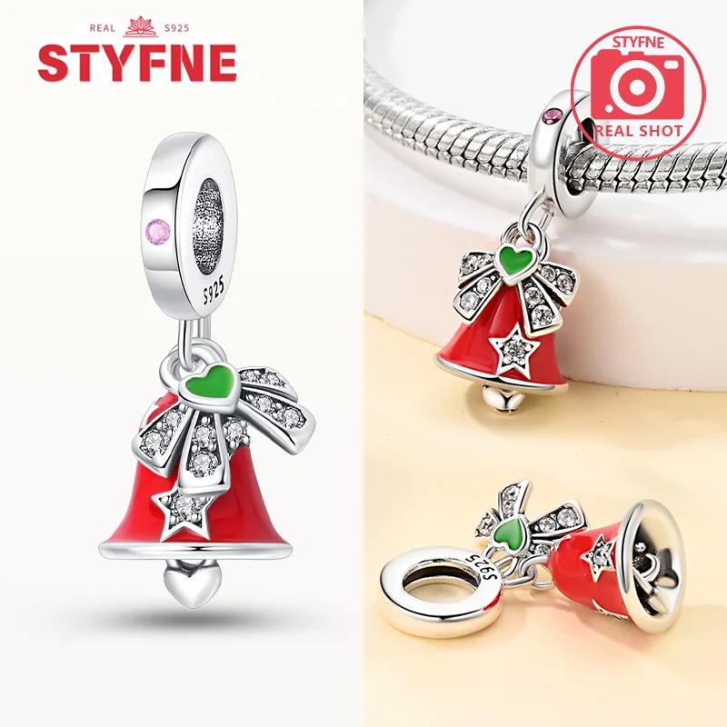 Copperchristmas Tree Beads Christmas Collection Charms For Making Beaded Bracelets Diy Fine Jewelry Gifts For Women