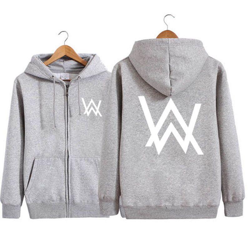 Dj Walker Alan Mens Women Luminous Hoodie Jacket Zipper Sweater Sportswear